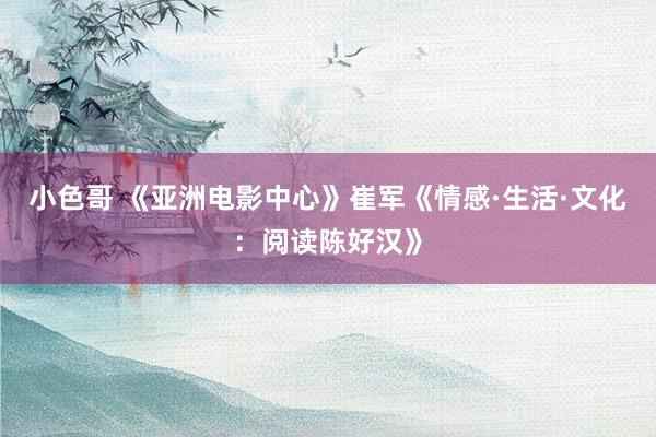 小色哥 《亚洲电影中心》崔军《情感·生活·文化：阅读陈好汉》